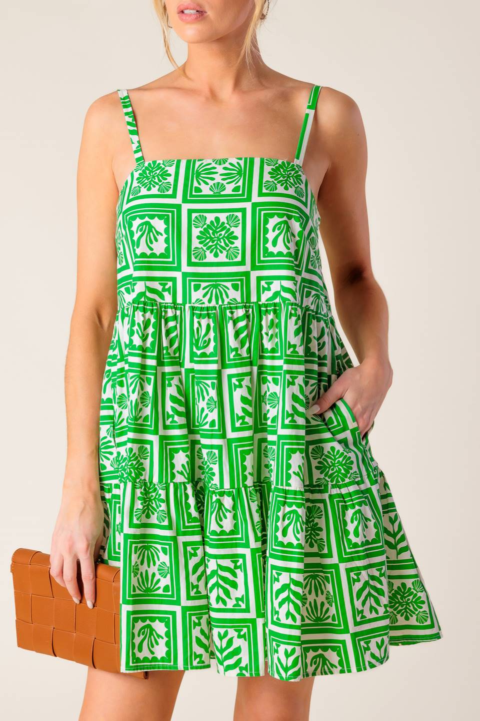 A WORLD FULL OF WONDER WOVEN MINI DRESS Flying Tomato